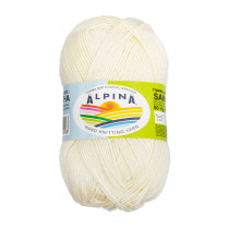 Пряжа ALPINA " SAMANTHA" 75% вискоза, 25% полиэстер 10 * 50г 160 м №03 шампань. Цена за упаковку 10 шт