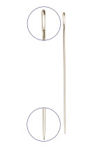 Иглы для шитья ручные " Gamma" N- 215 для переплет. работ 4" 10 шт. в блистере . 