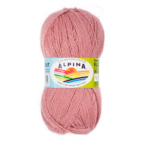 Пряжа ALPINA " KLEMENT" 80% альпака, 20% мериносовая шерсть 4 * 50г 300 м №38 античная роза. Цена за упаковку 4 шт
