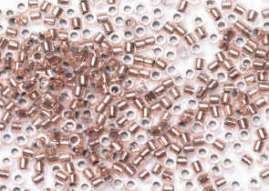Бисер Япония MIYUKI Delica цилиндрический 10/0 5г DBM0037 Медный кристалл с цветной линией