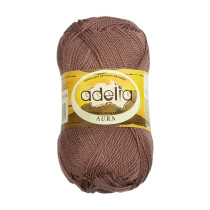 Пряжа ADELIA " AURA" 100% акрил 10 * 50г 250 м №014 серо- коричневый. Цена за упаковку 10 шт