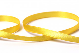 Лента атласная 6 мм ( 1/ 4 ") " Gamma" №128 желтый