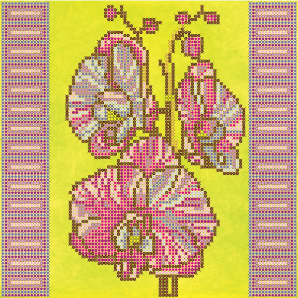 Схема для вышивки бисером «Орхидеи»