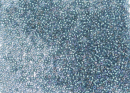 Бисер Япония круглый 15/0 100г 0274 хрусталь/зелёный чирок, окрашенный изнутри