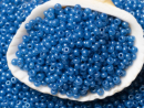 Бисер Чехия круглый 10/0 50г 17136 тёмно-голубой