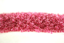 Бисер Япония круглый 11/0 250 г 0350 хрусталь/фуксия, окрашенный изнутри