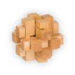 "DELFBRICK" DLS-02 Головоломка деревянная "Занимательный куб" 12 элемент.