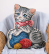 Набор для вышивания "PANNA" PD-1884 ( ПД-1884 ) "Подушка Мой котенок"