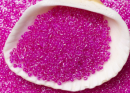 Бисер Япония MIYUKI Seed Beads 15/0 100г 0209 кристалл фуксия линия внутри