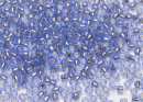 Бисер Япония круглый 11/0 250г 0033 Square/квадратное отверстие, светлый сапфир, внутреннее серебрение