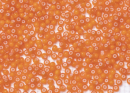 Бисер Чехия круглый 10/0 500г 93703 двойной оранжевый (непрозрачный белый в прозрачной оранжевой оболочке)