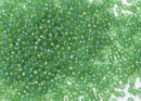 Бисер Чехия круглый 10/0 50г 51100m прозрачный светло-зеленый радужный матовый