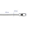 " Gamma" FER- 29 Цепочка для сумки 120 x 0. 6 см 1 шт. №05 под золото