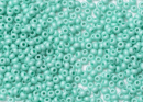 Бисер Чехия круглый 10/0 50г 16658m светлый бирюзово-зеленый окрашенный мел терра матовый блестящий матовый