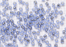 Бисер Япония круглый 11/0 250г 0033 Square/квадратное отверстие, светлый сапфир, внутреннее серебрение