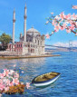 Кристальная ( алмазная) мозаика  " ФРЕЯ" ALVK- 29 " Стамбул в цветах весны" 40 х 50 см