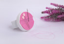 " Micron" CEN- 01 Игольница- магнит на руку 25 см 1 шт в блистере розовая/ белая