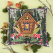 Набор для вышивания " PANNA" " Золотая серия" PD- 7446 " Подушка. Избушка Бабы Яги" 40 х 40 см