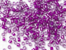 Бисер Япония MIYUKI Delica  11/0 5г DB-0281 бледно-пурпурный с цветной линией блестящий