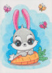 " ФРЕЯ" PNBK- 005 " Милый зайчонок" Набор для раскрашивания по номерам карандашами 29. 5 х 20. 5 см 1 л. . 