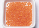 Бисер Чехия круглый 10/0 50г 95036 оранжевый прозрачный, белая линия внутри