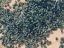 Бисер Япония MIYUKI Delica  11/0 5г DB-0276 изумрудный радужный с цветной линией