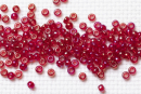 Бисер Чехия круглый 10/0 50г 91090 малиновый/перламутровый