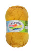 Пряжа ALPINA "HOLLY" 100% мерсеризованный хлопок 10 * 50г 200 м №191 горчичный. Цена за упаковку 10 шт