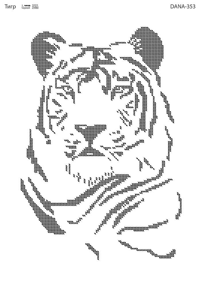 РКП-245 Схема для вышивки бисером Тигр