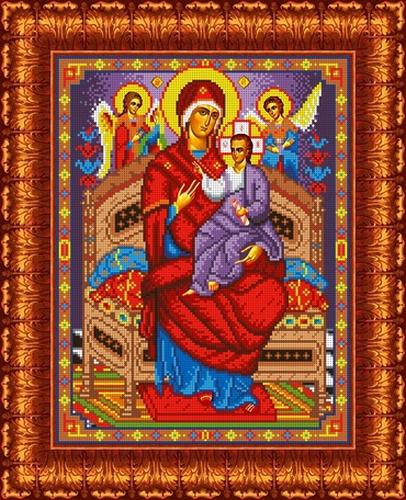Вышивка бисером икон - Картины бисером - Икона Божьей Матери Всецарица Р-415