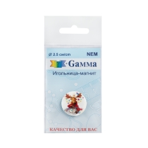 "Gamma" NEM Игольница-магнит в пакете с еврослотом №46 Олень-вышивальщик — фото 3