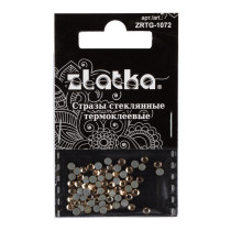 Страз клеевой " Zlatka" ZRTG- 1072 SS10 цветные 2. 7 мм стекло 72 шт в пакете с картонным еврослотом №16 желтый ( Light Colorado Topaz)  — фото 1