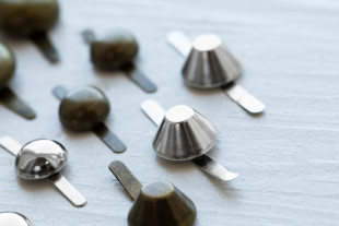 Фурнитура сумочная металл "Gamma" GH 02/14 Ножка для дна сумки d 14 мм №04 под никель 20 шт — фото 5