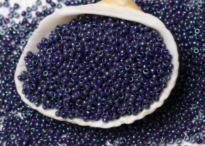 Бисер Япония MIYUKI Seed Beads 15/0 100г 1899 баклажан непрозрачный блестящий — фото 3