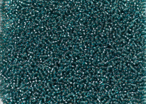 Бисер Япония MIYUKI Seed Beads 15/0 100г 1424 окрашенный бирюзовый серебряная линия внутри — фото 4