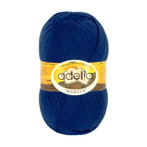 Пряжа ADELIA " MARCUS" 60% полиэстер, 40% шерсть 5 * 100 г 375 м №16 т. синий. Цена за упаковку 5 шт — фото 1