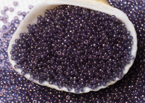 Бисер Япония MIYUKI Seed Beads 15/0 5г 1884 фиолетовое золото блестящий — фото 3