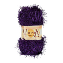 Пряжа VISANTIA " TRAFKA" 100% полиэстер 5 * 100 г 150 м №0109 т. пурпурный. Цена за упаковку 5 шт — фото 1