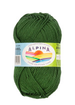 Пряжа ALPINA "ANABEL" 100% мерсеризованный хлопок 10 * 50г 120 м №163 т.зеленый. Цена за упаковку 10 шт — фото 1