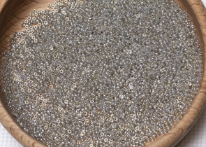 Бисер Япония MIYUKI Seed Beads 15/0 100г 1881 серебро серое золото прозрачный блестящий — фото 5