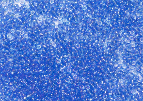 Бисер Япония MIYUKI Seed Beads 15/0 100г 0261 светло-сапфир прозрачный радужный — фото 1