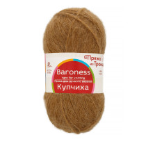 Пряжа из Троицка " Купчиха" 50% верблюжья шерсть, 50% акрил 10 * 100 г 300 м №412 верблюжий. Цена за упаковку 10 шт — фото 1
