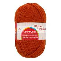 Пряжа из Троицка " Подмосковная" 50% шерсть, 50% акрил 10 * 100 г 250 м №030 св. теракот. Цена за упаковку 10 шт — фото 1