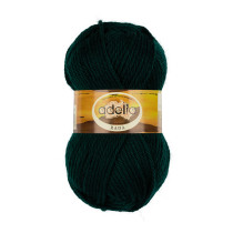 Пряжа ADELIA " RADA" 100% акрил 10 * 100 г 80 м №029 т. зеленый. Цена за упаковку 10 шт — фото 1