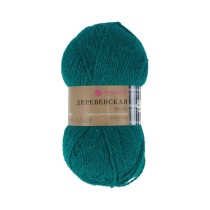 Пряжа Пехорская ПТ " Деревенская" 100% шерсть 100 г 250 м №573 т. изумруд. Цена за упаковку 10 шт — фото 1