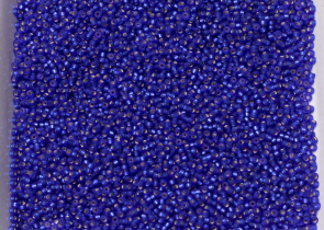 Бисер Япония MIYUKI Seed Beads 15/0 100г 0020F кобальт матовый серебряная линия внутри — фото 4