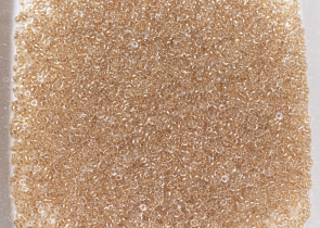 Бисер Япония MIYUKI Seed Beads 15/0 100г 0234 кристалл металлизированный игристый золотая линия внутри — фото 4