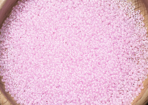 Бисер Япония MIYUKI Seed Beads 15/0 5г 0207 кристалл розовая линия внутри — фото 5