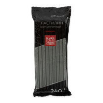 Пластилин скульптурный " Аква- колор" СКУЛЬПТАЛИН IZO- SP- 240 " Изостудия" 0. 240 кг №5 серый мягкий — фото 1