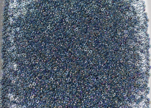 Бисер Япония MIYUKI Seed Beads 15/0 100г 0339 аква радужный синяя линия внутри — фото 4